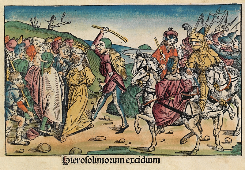 Nuremberg Chronicle - Expulsion of Jews from Jerusalem under Nebuchadnezzar
